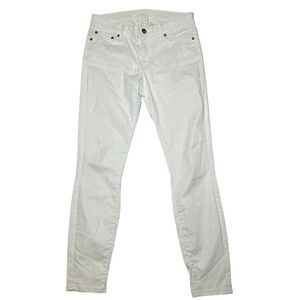 Zara Women's White‎ Straight Leg High Rise Jeans Size 26 Stretch